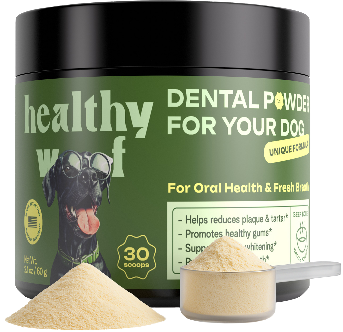 Polvo dental para perros – 60 cucharadas