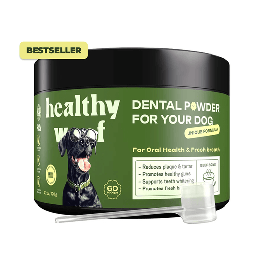 Dental Powder for Dogs   60 Scoops HealthyWoof