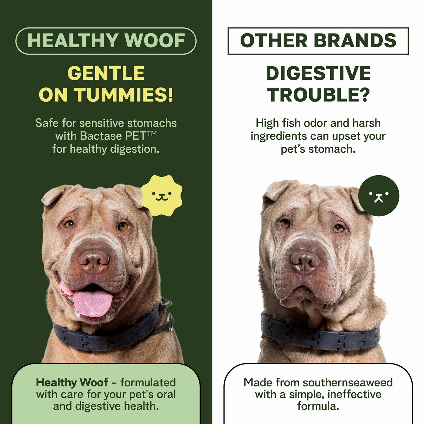 Polvo dental diario para perros pequeños y medianos – 60 cucharadas