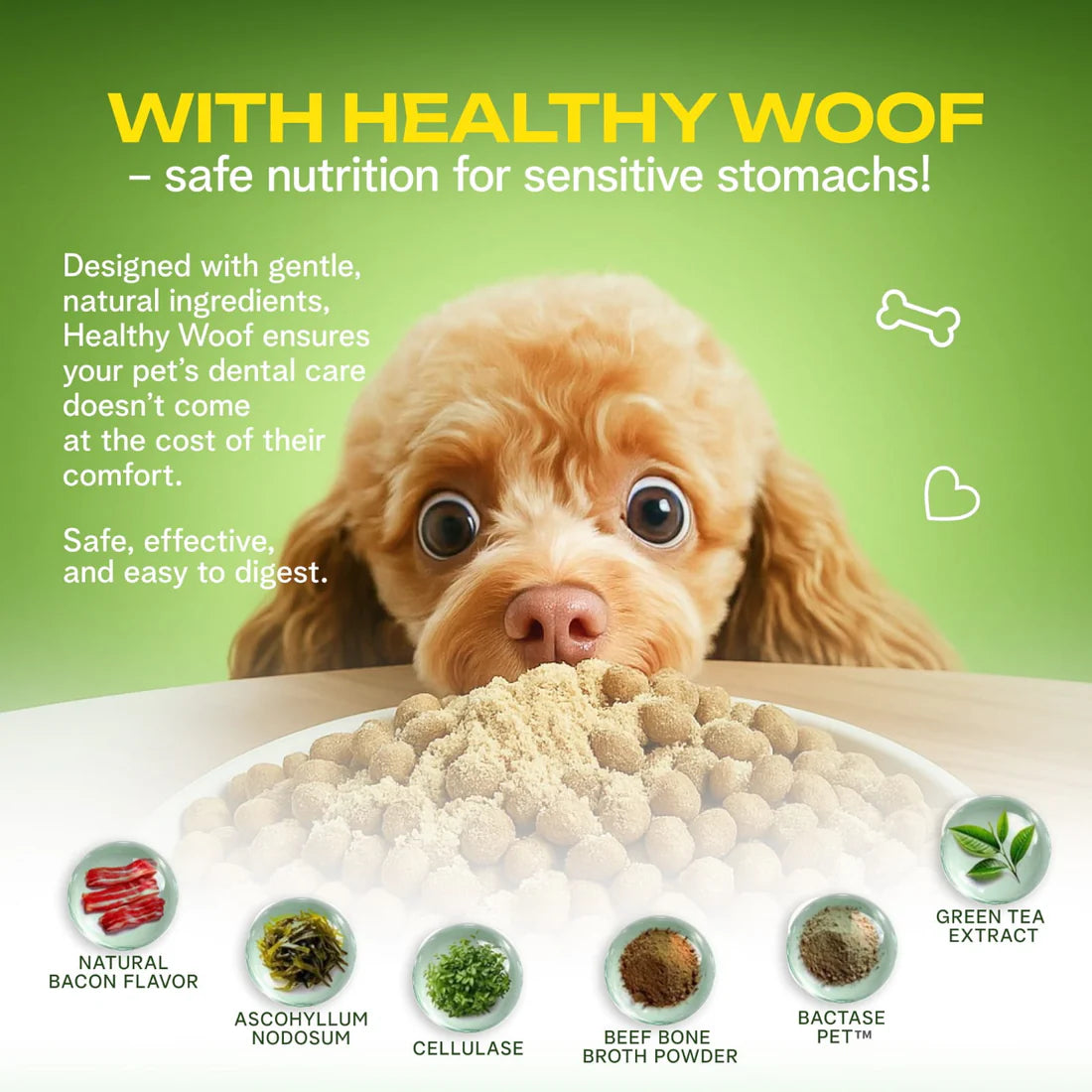 Polvo dental para perros – 60 cucharadas
